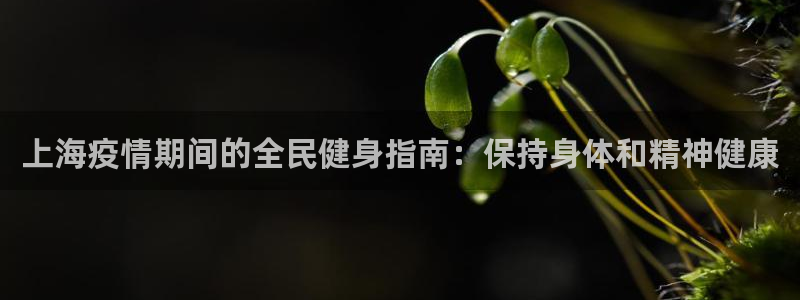 尊龙d88ag旗舰厅：上海疫情期间的全民健身指南：保持身