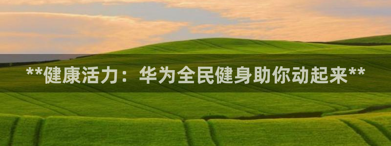 尊龙得过奥斯卡吗：**健康活力：华为全民健身助你动起来*